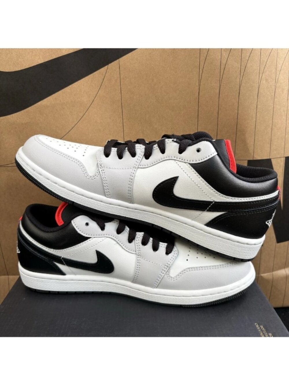 NEW Nike Air Jordan 1 Low "Neutral Grey" 553558-045 Men Size 9 - Picture 3 of 7